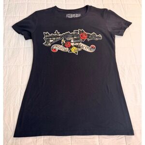 Black Rifle Coffee Company Women's‎ Small "Mostly Peaceful" Graphic T-Shirt